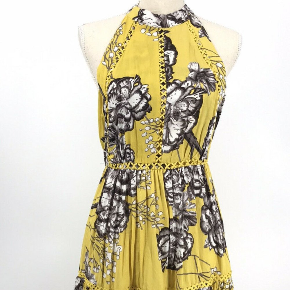 Jaase Women's Mustard Summer Sundress Size-XL